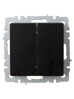 выключатель проходной 2-кл. сп brite вс10-2-6-брч 10а механизм черн. iek br-v22-0-10-k02 от магазина Штепсель и батарейка. - фото_2