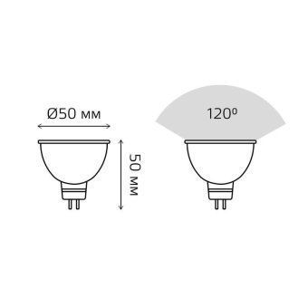 лампа светодиодная black 7вт mr16 софит 3000к тепл. бел. gu5.3 600лм gauss 101505107 от магазина Штепсель и батарейка.