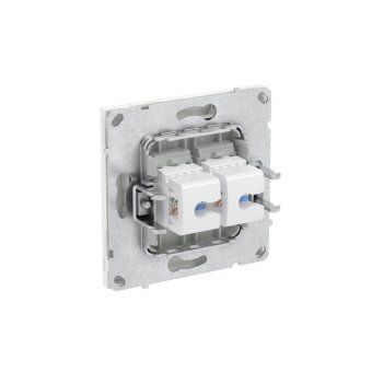 розетка компьютерная 2-м kant rj45 кат.5e без шторки бел. магнолия dkc 7000664 от магазина Штепсель и батарейка. - фото_5