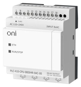 модуль цпу плк 410 8 di 4 ro 220в ac с ethernet портом без экрана oni plc-410-cpu-08d04r-0ac-00 от магазина Штепсель и батарейка. - фото_5