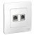розетка компьютерная + телефонная 2-м сп blanca rj45 кат.5e + rj11 бел. se blnis045111 от магазина Штепсель и батарейка.