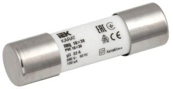 вставка плавкая цилиндрическая пвц 10х38 32а karat iek mfl10-032 от магазина Штепсель и батарейка.
