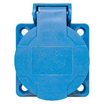розетка панельная 112 скрытая 2p+pе 16а 220в ip44 с защ. крышкой ekf ps-112-16-220 от магазина Штепсель и батарейка. - фото_5