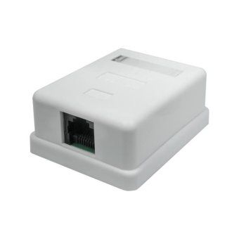 розетка компьютерная 1-м 8p8c (rj-45) utp кат.5e suprlan 10-0307 от магазина Штепсель и батарейка.