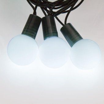 гирлянда светодиодная "шарики" 5м d25мм 25led бел. 3.6вт ip20 без контроллера провод пвх темн. зел. neon-night 303-555 от магазина Штепсель и батарейка. - фото_11
