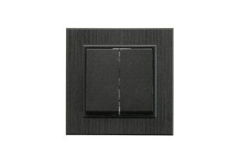 выключатель 2-клав. karea line star чер. makel 86054003 от магазина Штепсель и батарейка.