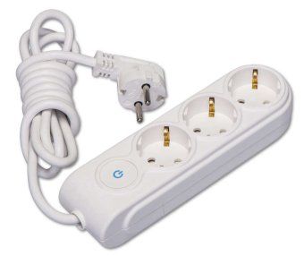 удлинитель 3х5м с заземл. 16а ip20 пвс 3х1.5 с выкл. защ. шторки makel n3310064 от магазина Штепсель и батарейка.