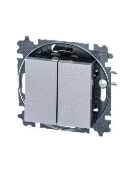переключатель 2-кл. сп levit ip20 серебр./дым. черн. abb 2chh595245a6070 от магазина Штепсель и батарейка. - фото_2