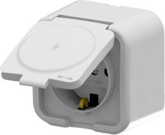 розетка 1-м сп aria 16а ip20 с заземл. с крышкой бел. arvia 25 01 1000 218 от магазина Штепсель и батарейка.