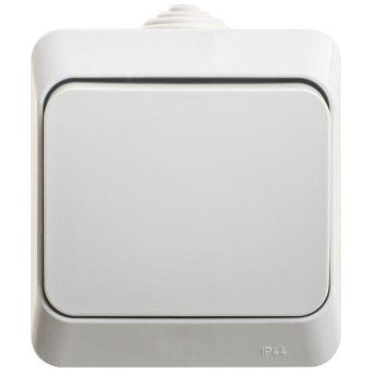 переключатель проходной 1-кл. оп этюд 10а ip44 10ax сер. se ba10-046c от магазина Штепсель и батарейка.