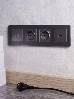 розетка brite usb a+a 3.1а рю10-1-брс механизм сталь iek br-u21-d31-k46 от магазина Штепсель и батарейка. - фото_8