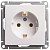 розетка 1-м сп w59 16а ip20 с заземл. без защ. шторок механизм бел. se rs16-154-1-86 от магазина Штепсель и батарейка.