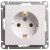 розетка 1-м сп w59 16а ip20 с заземл. без защ. шторок механизм бел. se rs16-154-1-86 от магазина Штепсель и батарейка.