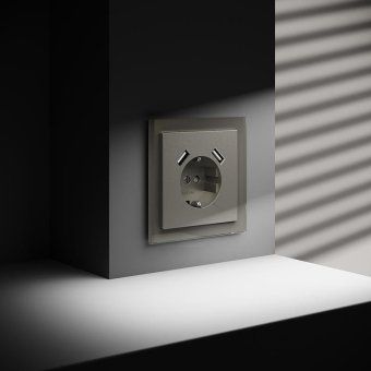 розетка 1-м сп s70 16а с usb a+a с заземл. защ. шторки механизм шелк voltum vls040404 от магазина Штепсель и батарейка. - фото_6