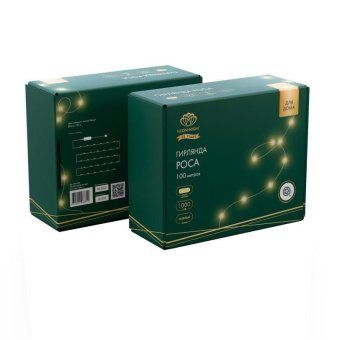 гирлянда светодиодная "роса" 100м 1000led тепл. бел. 7.2вт 230в ip20 с контроллером провод зел. neon-night 303-296 от магазина Штепсель и батарейка. - фото_9