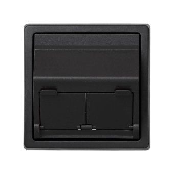 адаптер на 2 rj45(12) коннектора 75528; 75540; 75541; 75544-39 75542-30 наклонный simon73 loft графит 73086-62 от магазина Штепсель и батарейка.