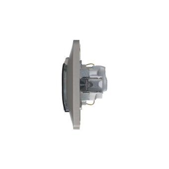 розетка 1-м сп glossa 16а ip44 250в с заземл. защ. шторки с крышкой в сборе платина se gsl001248 от магазина Штепсель и батарейка. - фото_7