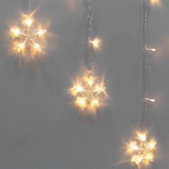 гирлянда светодиодная "арка" со звездами 2.5х1.2м 136led тепл. бел. 7вт 230в ip20 с контроллером 8 режимов neon-night 255-076 от магазина Штепсель и батарейка. - фото_3