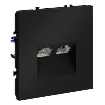 розетка компьютерная 2-м сп s70 rj45 + rj45 кат.6 механизм черн. матов. voltum vls060208 от магазина Штепсель и батарейка. - фото_7