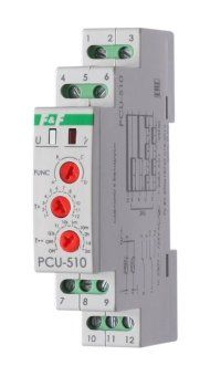 реле времени pcu-510 2х8а 230в 2 перекл. ip20 многофункц. монтаж на din-рейке f&f ea02.001.009 от магазина Штепсель и батарейка.