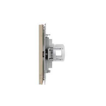 розетка компьютерная 2-м kant rj45 кат.5e без шторки ванильн. марципан dkc 7015664 от магазина Штепсель и батарейка. - фото_4