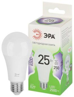 лампа светодиодная green line a60-25w-865-e27 gl 25вт груша 6500к свет холод. e27 эра б0067111 от магазина Штепсель и батарейка.