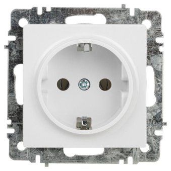 розетка intro accent 6-202-01 2p+e schuko 16а-250в ip20 су al/cu бел. intro б0063678 от магазина Штепсель и батарейка.