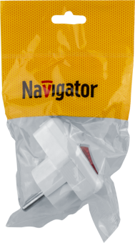 вилка угловая 61 364 nca-pl05-16a-esc-wh с заземл. с выкл. бел. navigator 61364 от магазина Штепсель и батарейка. - фото_4