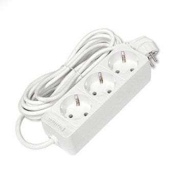 удлинитель 3х5м с заземл. 16а ip20 3.5квт пвс 3х1 бел. domtok 2392 от магазина Штепсель и батарейка. - фото_3
