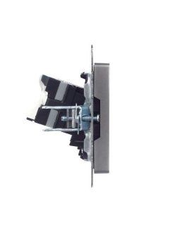 розетка компьютерная сп rj45 кат.5e brite рк10-брс механизм сталь iek br-k10-1-k46 от магазина Штепсель и батарейка. - фото_3
