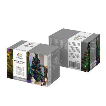 гирлянда светодиодная елочная с кольцом 7 нитей х1.8м 126led мультиколор 6.5вт 220-240в ip20 не соединяемая neon-night 235-089 от магазина Штепсель и батарейка. - фото_7