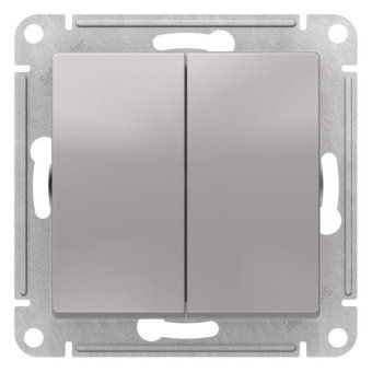 переключатель перекрестный 2-кл. atlasdesign 2хсх.7 10ах механизм алюм. se atn000373 от магазина Штепсель и батарейка. - фото_2