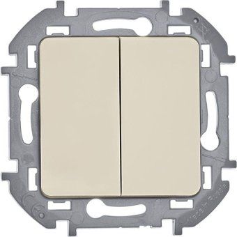 выключатель 2-кл. inspiria 10а ip20 250в 10ax механизм сл. кость leg 673621 от магазина Штепсель и батарейка. - фото_2