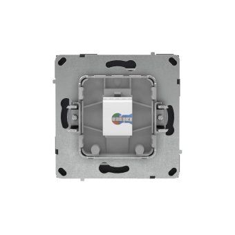 розетка компьютерная 1-м kant rj45 кат.5e без шторки черн. уголь dkc 7012663 от магазина Штепсель и батарейка. - фото_3