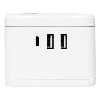 удлинитель "куб" 2х1.3м 2usb 2.4а+type c + ночник 1кв.мм ekf uba-cub-2-tc от магазина Штепсель и батарейка. - фото_2