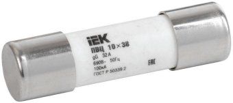 вставка плавкая цилиндрическая пвц 10х38 32а iek cfl10-032 от магазина Штепсель и батарейка.