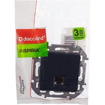 розетка компьютерная inspiria rj45 кат.5e utp антрацит leg 673828 от магазина Штепсель и батарейка. - фото_5