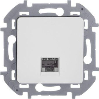розетка компьютерная inspiria rj45 кат.6 utp механизм бел. leg 673830 от магазина Штепсель и батарейка. - фото_3