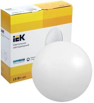 светильник светодиодный дпб 1002 18вт 4000к ip20 круг бел. iek ldpb0-1002-18-4000-k01 от магазина Штепсель и батарейка. - фото_2
