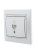 розетка компьютерная 1-м сп mira rj45 сер. метал. lezard 701-1010-139 от магазина Штепсель и батарейка. - фото_3