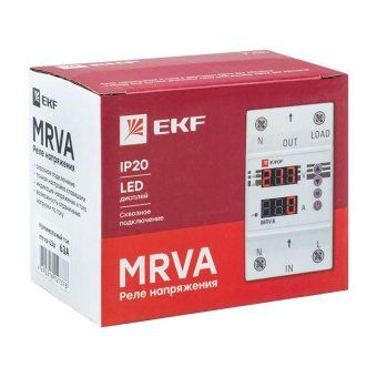 реле напряжения и тока с дисплеем mrva 63а proxima ekf mrva-63a от магазина Штепсель и батарейка. - фото_2