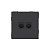 розетка компьютерная 2-м kant rj45 кат.6a без шторки черн. уголь dkc 7012674 от магазина Штепсель и батарейка.