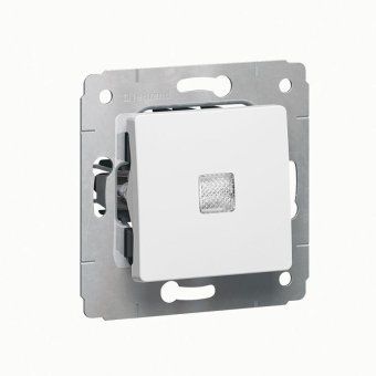 выключатель 1-кл. сп cariva 10а ip20 250в 10ax с подсветкой механизм бел. leg 773610 от магазина Штепсель и батарейка.