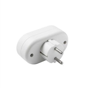 разветвитель 2-м плоский без заземл. 10а 2200вт 250в бел. dомток 2651 от магазина Штепсель и батарейка. - фото_5