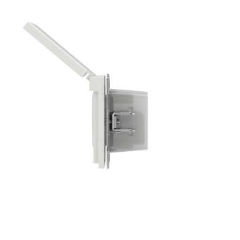 розетка силовая kant ip44 2p+e защ. шторки с крышкой бел. песок dkc 7010013 от магазина Штепсель и батарейка. - фото_4