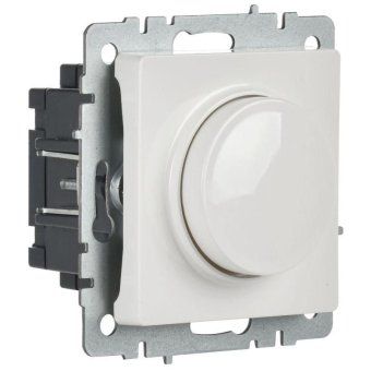 светорегулятор сп brite пов-наж. 600вт сс10-1-0-брб механизм бел. iek br-d20-0600-k01 от магазина Штепсель и батарейка. - фото_4