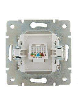 розетка компьютерная сп rain rj45 16а ip20 механизм бел. lezard 703-0288-139 от магазина Штепсель и батарейка. - фото_2