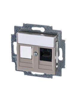 розетка компьютерная levit rj45 кат.5e с заглушкой кофе макиато abb 2chh295117a6018 от магазина Штепсель и батарейка. - фото_4