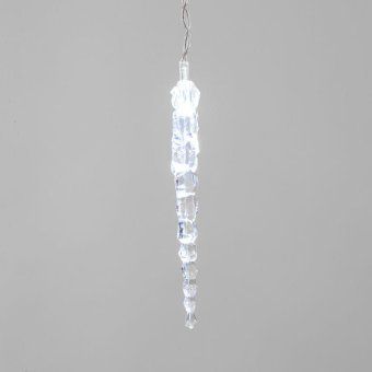 гирлянда светодиодная "айсикл" (бахрома) "сосульки" 1.5х0.25м 10led бел. 0.51вт ip20 провод прозр. neon-night 303-068 от магазина Штепсель и батарейка. - фото_6