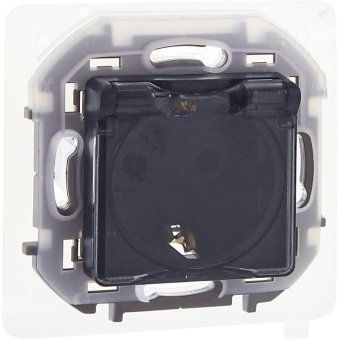 розетка 1-м сп inspiria 16а ip44 250в 2p+e защ. шторки с крышкой немецк. стандарт механизм антрацит leg 673743 от магазина Штепсель и батарейка. - фото_6